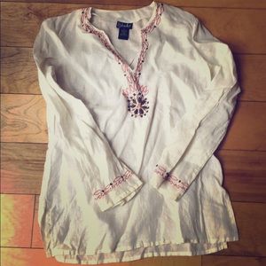 Rafaella 100% Linen tunic Sz 4